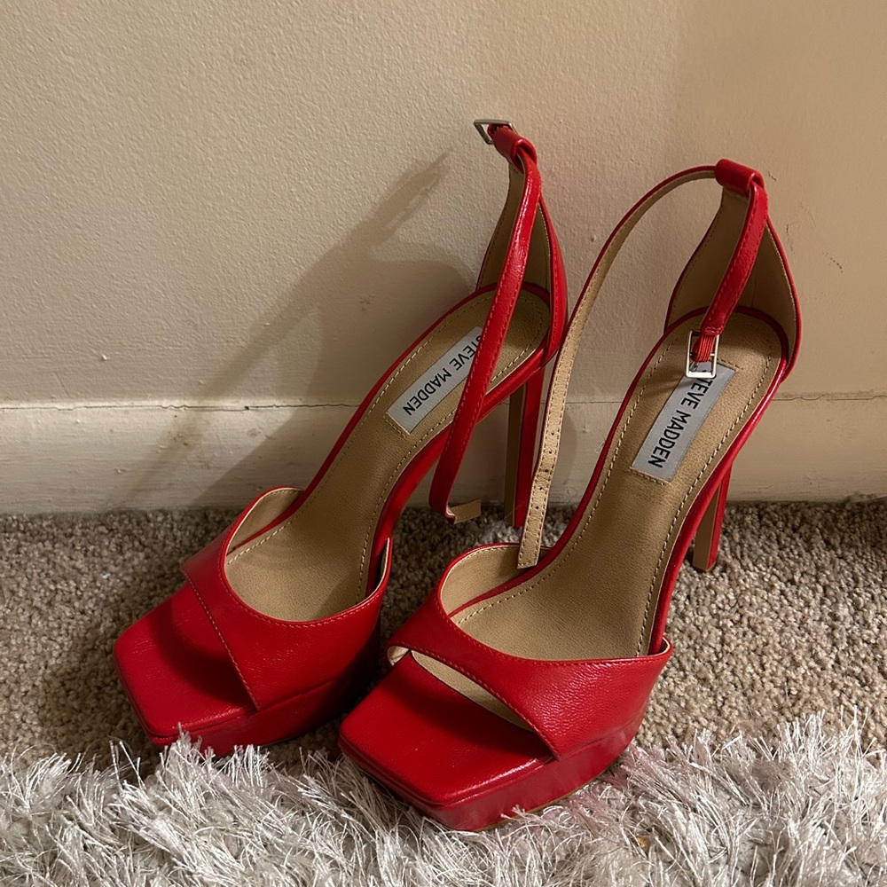 Steve Madden red stilettos